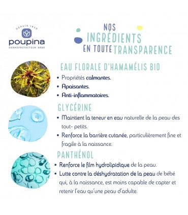 Poupina gel lavant 0 sulfate + 0 savon pour enfant à partir de 3 ans. Corps et cheveux.